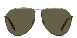 Shop ETRO Luxury Metal Unisex Pilot Sunglasses in Rose Gold online.