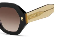 Shop ETRO Etromania Oversized Butterfly Sunglasses in Black online.
