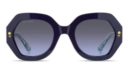 Shop ETRO Etromania Oversized Butterfly Sunglasses in Blue online.