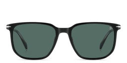 Shop DAVID BECKHAM Timeless Icons Square Sunglasses in Black online.