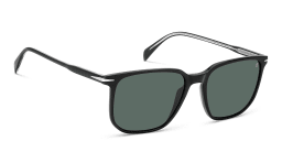 Shop DAVID BECKHAM Timeless Icons Square Sunglasses in Black online.