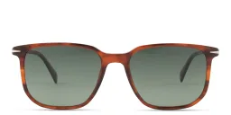Shop DAVID BECKHAM Timeless Icons Square Sunglasses in Brown online.
