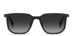 Shop DAVID BECKHAM Timeless Icons Square Sunglasses in Black online.