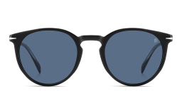Shop DAVID BECKHAM Timeless Icons Panthos Sunglasses in Black online.