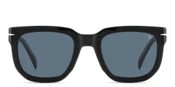 Shop DAVID BECKHAM Style Pioneer Square Sunglasses in Black Crystal online.
