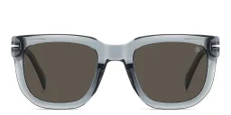 Shop DAVID BECKHAM Style Pioneer Square Sunglasses in Grey online.