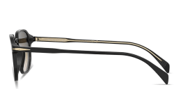 Shop DAVID BECKHAM Talisman Irregular Sunglasses in Black online.