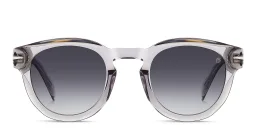 Shop DAVID BECKHAM Style Pioneer Panthos Sunglasses in Grey online.