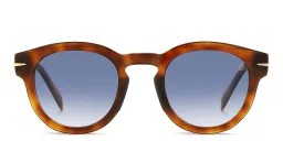 Shop DAVID BECKHAM Style Pioneer Panthos Sunglasses in Brown Havana online.