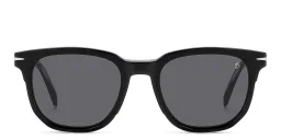 Shop DAVID BECKHAM Style Pioneer Square Eyeglasses in Black online.