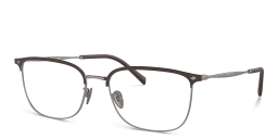 تسوق نظارات طبية مستطيلة واسعة بشعار العلامة جورجو أرماني بلون رصاصي مطفي أونلاين.