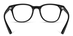 Shop Emporio Armani Logo Panthos Eyeglasses in Matte Black online.