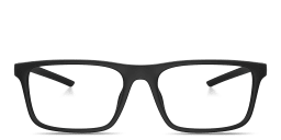 Shop SCUDERIA FERRARI Logo Square Eyeglasses in Black online.