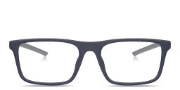 Shop SCUDERIA FERRARI Logo Square Eyeglasses in Blue online.