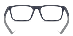 Shop SCUDERIA FERRARI Logo Square Eyeglasses in Blue online.