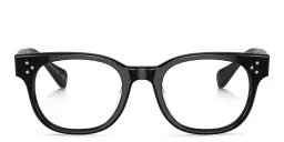 Shop OLIVER PEOPLES Afton Unisex Square Eyeglasses in Black online.