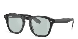 Shop OLIVER PEOPLES N.03 Unisex Square Eyeglasses in Black online.