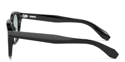 Shop OLIVER PEOPLES N.03 Unisex Square Eyeglasses in Black online.