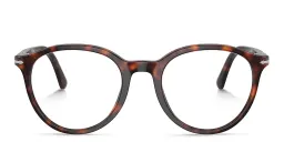 Shop PERSOL Unisex Panthos Eyeglasses in Havana online.
