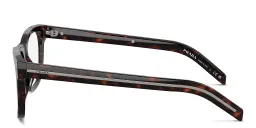 Shop PRADA Logo Pillow Eyeglasses in Tortoise online.