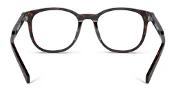 Shop PRADA Logo Panthos Eyeglasses in Tortoise online.