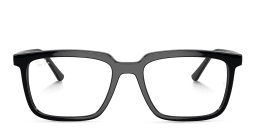 Shop Ray-Ban Alain Optics Unisex Rectangle Eyeglasses in Black online.
