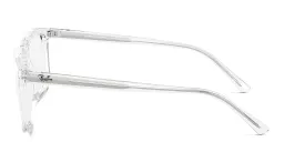 Shop Ray-Ban Alain Optics Unisex Rectangle Eyeglasses in Clear online.