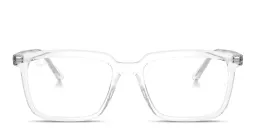 Shop Ray-Ban Alain Optics Unisex Rectangle Eyeglasses in Transparent online.