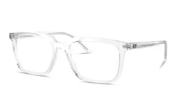 Shop Ray-Ban Alain Optics Unisex Rectangle Eyeglasses in Transparent online.
