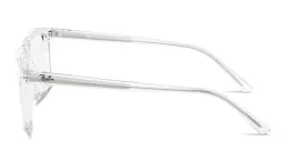 Shop Ray-Ban Alain Optics Unisex Rectangle Eyeglasses in Transparent online.