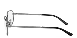 Shop Ray-Ban Optics Unisex Irregular Eyeglasses in Gunmetal online.