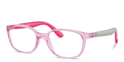 تسوق نظارات طبية أوبتيكس بإطار دائري للأطفال راي بان بلون Transparent Pink أونلاين.