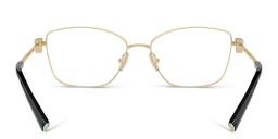 Shop TIFFANY T Motif Butterfly Eyeglasses in Black On Pale Gold online.