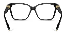 Shop TIFFANY T Deco Square Eyeglasses in Black online.