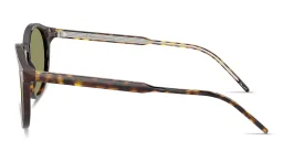 Shop GIORGIO ARMANI Logo Signature Panthos Sunglasses in Havana online.