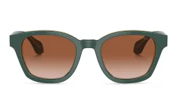 Shop GIORGIO ARMANI Armani Code Square Sunglasses in Green online.