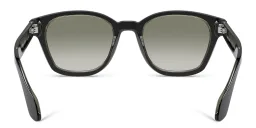 Shop GIORGIO ARMANI Logo Panthos Sunglasses in Black online.
