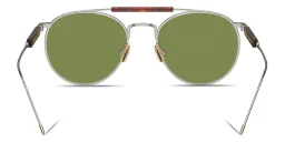 Shop BRUNELLO CUCINELLI Sartorial Sunset Unisex Round Sunglasses in Silver online.