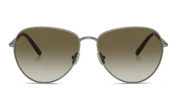 Shop BRUNELLO CUCINELLI Timeless Reflections Aviator Sunglasses in Grey online.