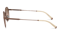 Shop BRUNELLO CUCINELLI Intarsia Rays Unisex Irregular Sunglasses in Brown online.