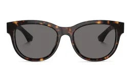 Shop BURBERRY Logo Panthos Sunglasses in Havana online.