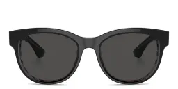 Shop BURBERRY Logo Panthos Sunglasses in Black online.