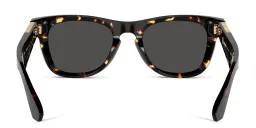 Shop BURBERRY Logo Unisex Square Sunglasses in Dark Havana online.