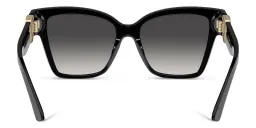Shop Dolce & Gabbana Logo Square Sunglasses in Black online.