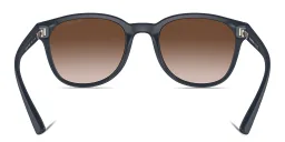 Shop Emporio Armani Logo Panthos Sunglasses in Blue online.
