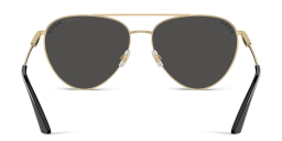 Shop JIMMY CHOO Rhinestone-Embellished Aviator Sunglasses in Gold online.