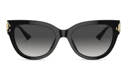 Shop JIMMY CHOO JC Motif Cat-Eye Sunglasses in Black online.