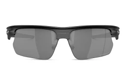 Shop Oakley BiSphaera Unisex Half-Rim Wide Rectangle Sunglasses in Black online.