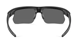 Shop Oakley BiSphaera Unisex Half-Rim Wide Rectangle Sunglasses in Black online.