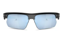 Shop Oakley BiSphaera Unisex Half-Rim Wide Rectangle Sunglasses in Black online.